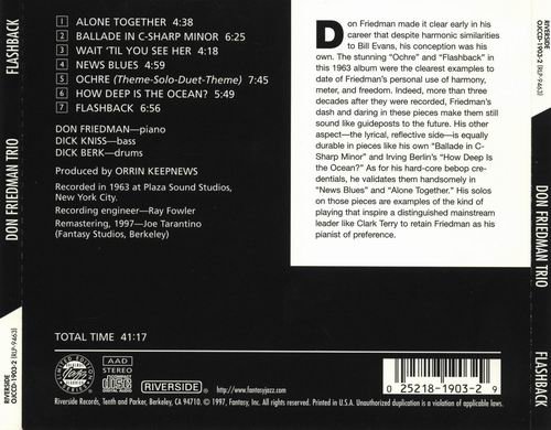 Don Friedman Trio - Flashback (1963)