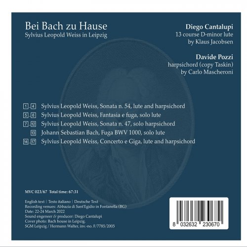 Diego Cantalupi, Davide Pozzi - Bei Bach zu Hause (2024) [Hi-Res]