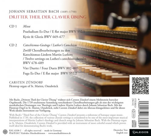 Carsten Zündorf - J.S. Bach: Dritter Theil der Clavier Übung (2024)