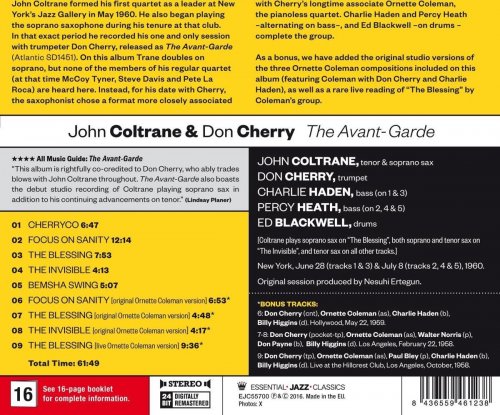 John Coltrane & Don Cherry - The Avant-Garde (2016) {Bonus Tracks}