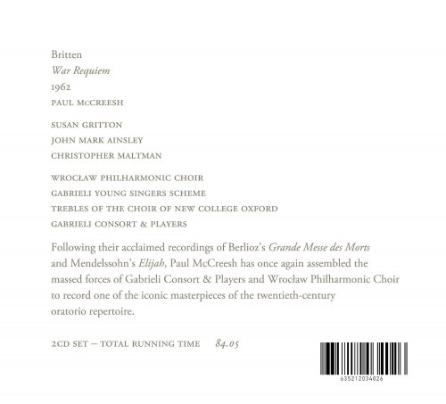 Paul McCreesh, Gabrieli Consort, Wrocław Philharmonic Choir - Britten: War Requiem, 1962 (2013) [Hi-Res]