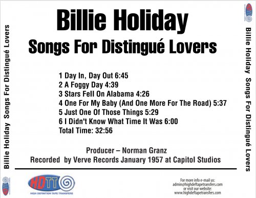 Billie Holiday - Songs for Distingué Lovers (1958) [2018] DSD256