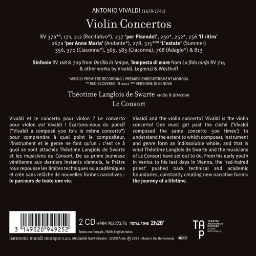 Théotime Langlois de Swarte, Le Consort - Vivaldi: Concerti per una vita (2024) [Hi-Res]