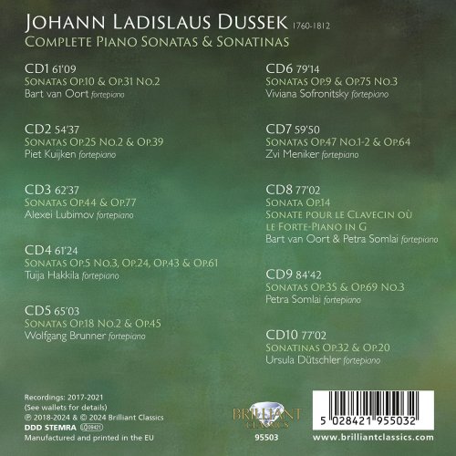 Ursula Dütschler, Bart van Oort, Zvi Meniker, Viviana Sofronitsky - Dussek: Complete Piano Sonatas & Sonatinas [10CD] (2024)