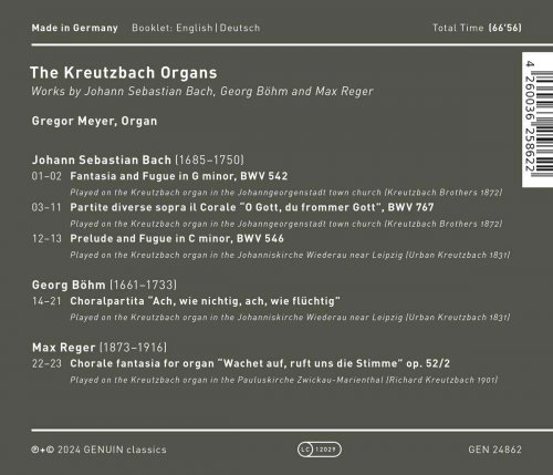 Gregor Meyer - The Kreutzbach Organs (2024) [Hi-Res]