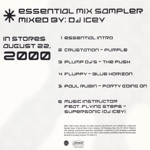 DJ Icey - Essential Mix Sampler (2000) [CD-Rip]