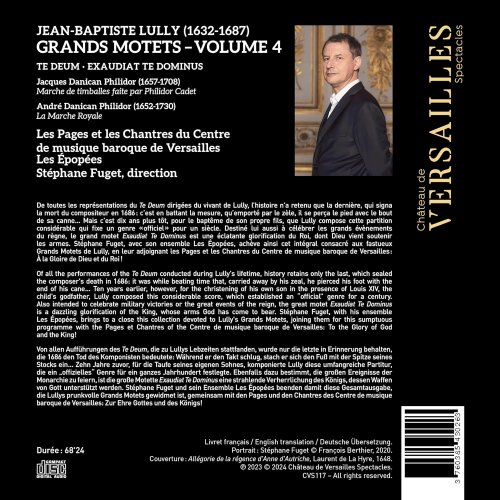 Les Épopées, Les Pages etz les Chantres du Centre de Musique Baroque de Versailles, Stéphane Fuget - Lully: Te Deum (2024) [Hi-Res]