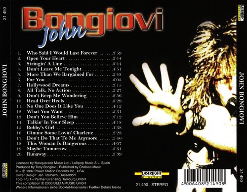 John Bongiovi - John Bongiovi (2000) CD-Rip