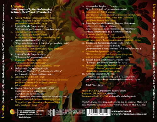 Mario Folena, Roberto Loreggian, Francesco Galligioni - L'uccellaja (Music inspired by the birds singing between the 17th and 18th centuries) (2023) [Hi-Res]