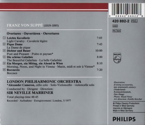 London Philharmonic Orchestra, Sir Neville Marriner - Suppé: Overtures (1990) CD-Rip