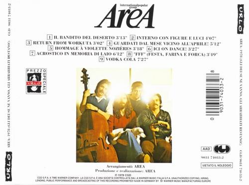 Area - 1978 Gli Dei Se Ne Vanno, Gli Arrabbiati Restano! (1978)