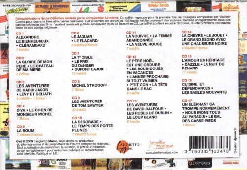 Vladimir Cosma - 40 Bandes Originales Pour 40 Films (2009) [17CD Box Set]