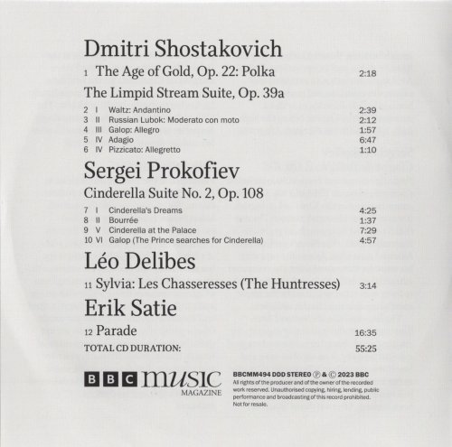 John Storgards, Martin Yates - Ballet Treasures: Works by Shostakovich, Prokofiev, Delibes, Satie (2023) [BBC Music Magazine]