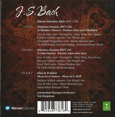 Ton Koopman - J.S. Bach: Matthäus-Passion, Johannes-Passion, Mass in B minor (7CD BoxSet) (2011) CD-Rip
