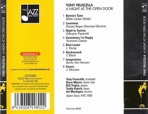 Tony Fruscella - A Night At The Open Door (1999)