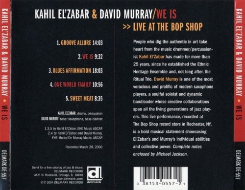 Kahil El'Zabar & David Murray - We Is – Live At The Bop Shop (2004) FLAC