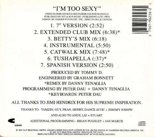 Right Said Fred - I'm Too Sexy [Maxi-Single] (1991) FLAC