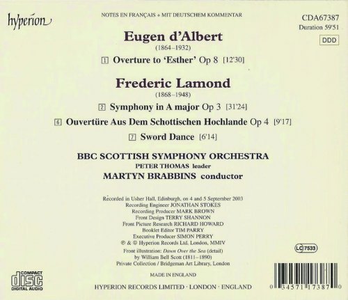 BBC Scottish Symphony Orchestra, Martyn Brabbins - Frederic Lamond: Symphony in A major (2004) CD-Rip