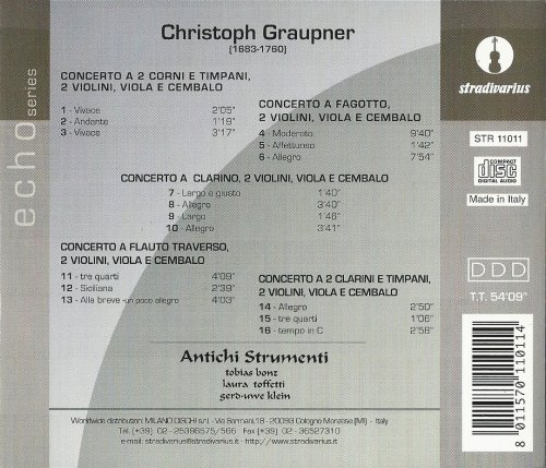 Antichi Strumenti - Graupner: Wind Concertos (2001) CD-Rip