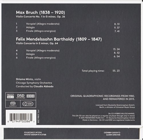 Shlomo Mintz, Claudio Abbado - Bruch, Mendelssohn: Violin Concertos (1980) [2015 SACD]