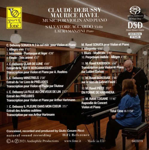 Salvatore Accardo - Debussy / Ravel: Music For Violin & Piano (2021) [SACD]