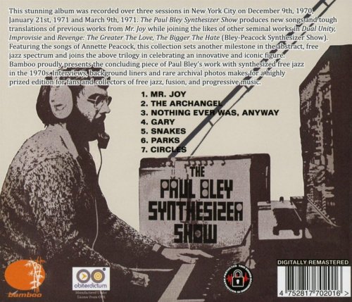 Paul Bley - The Paul Bley Synthesizer Show (1971)