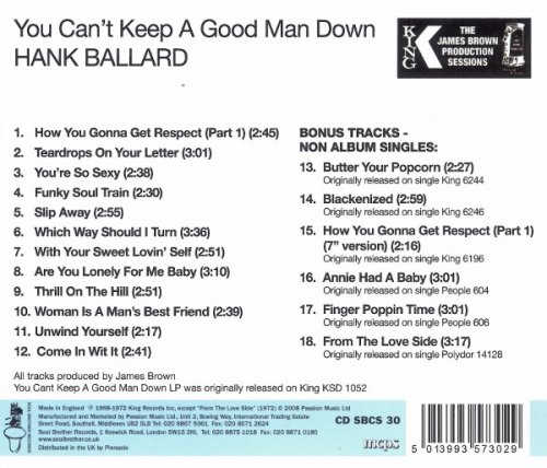 Hank Ballard - You Can't Keep A Good Man Down (2008)