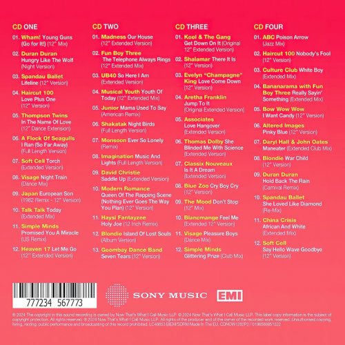 VA - NOW 12″ 80s: 1982 Part 2 (2024) [4CD]
