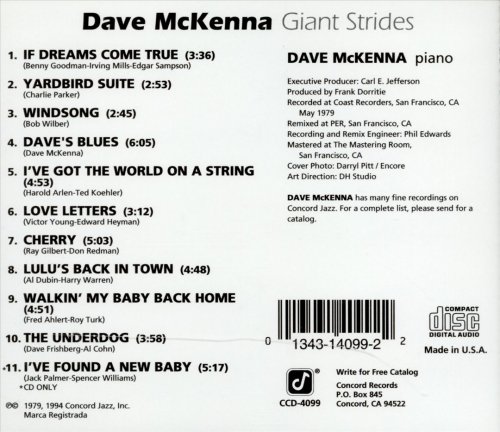 Dave McKenna - Giant Strides (1994)