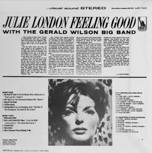 Julie London - Feeling Good (2010 Mini LP CD Japan)