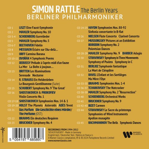 Simon Rattle - The Berlin Years (2024) [45CD Box Set]