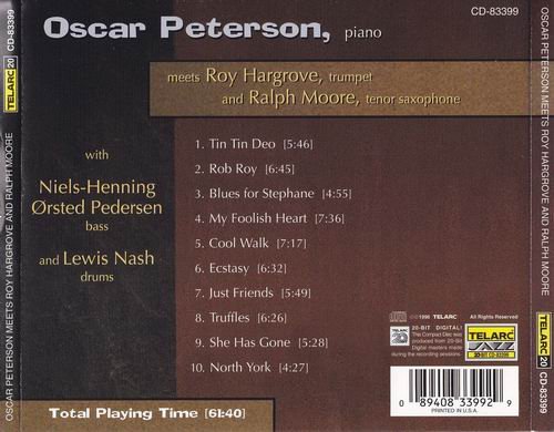 Oscar Peterson - Oscar Peterson Meets Roy Hargrove & Ralph Moore (1996) CD Rip