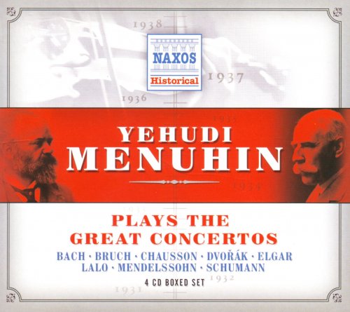 Yehudi Menuhin - Menuhin Plays The Great Concertos (2004) [4CD Box Set]