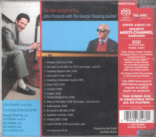 John Pizzarelli with The George Shearing Quintet - The Rare Delight of You (2002) [DSD]