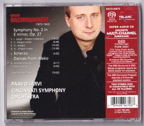 Paavo Jarvi - Rachmaninoff: Symphony No. 2 / Dances From Aleko / Scherzo (2007) [DSD]