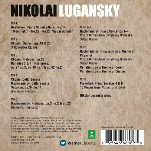 Nikolai Lugansky - Chopin, Rachmaninov, Beethoven, Prokofiev (Box-Set) (2012)