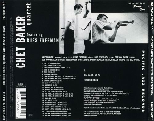 Chet Baker Quartet Featuring Russ Freeman - Chet Baker Quartet Featuring Russ Freeman (1998) CD Rip
