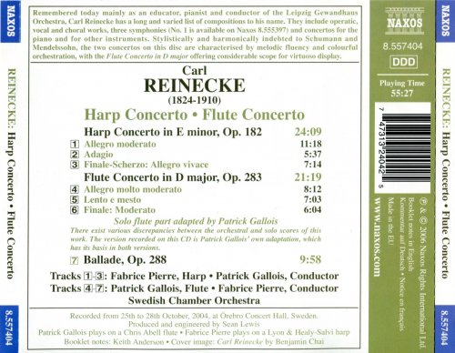 Fabrice Pierre, Patrick Gallois, Swedish Chamber Orchestra - Reinecke: Flute Concerto / Harp Concerto / Ballade (2006)