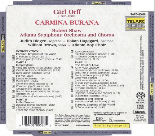 Robert Shaw - Carl Orff: Carmina Burana (2000) [SACD]