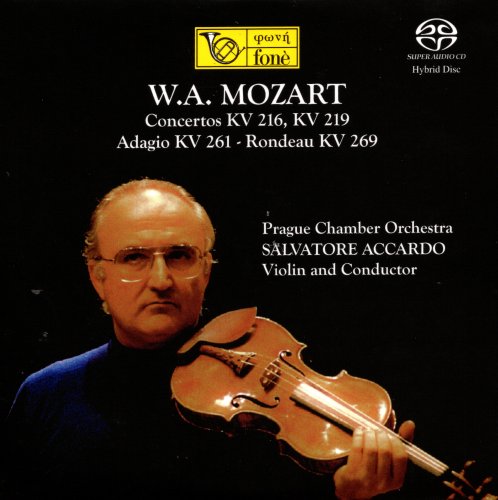 Salvatore Accardo - Mozart: Concertos KV 216, KV 219, Adagio KV 261, Rondeau KV 269 (2021) [SACD]