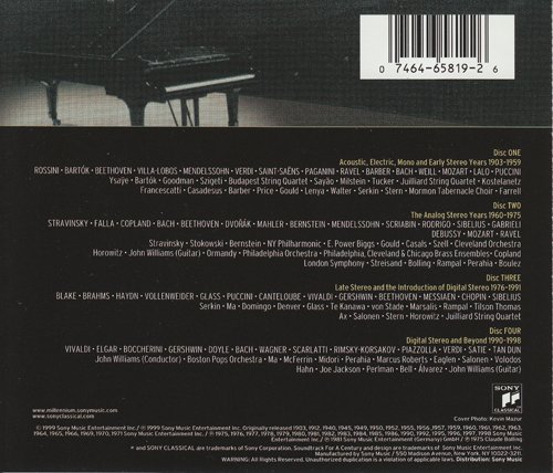 VA - Sony Classical Great Performances, 1903-1998 (1999) [4CD Box Set]