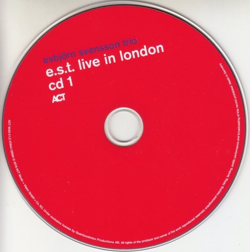 Esbjörn Svensson Trio - E.S.T. Live In London (2018) CD-Rip