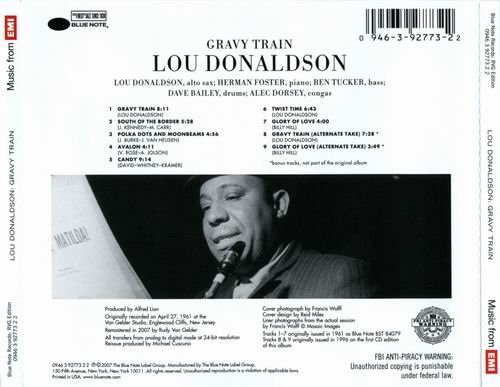 Lou Donaldson - Gravy Train (1961) {RVG Edition}