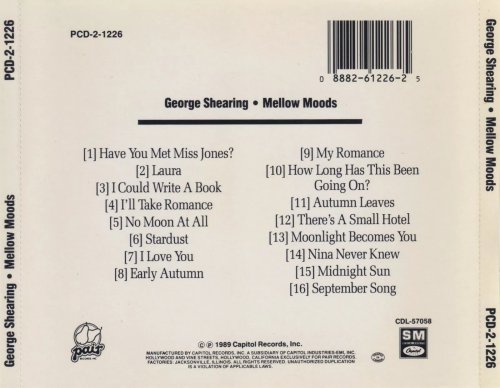 George Shearing - Mellow Moods (1989)