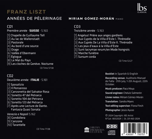 Miriam Gomez-Moran - Années de Pèlerinage (2024)