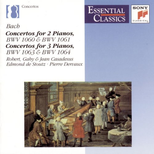 Robert Casadesus, Gaby Casadesus, Jean Casadesus - J.S. Bach: Concertos for 2 & 3 Pianos (2013)