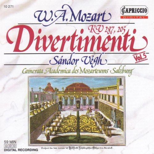 Camerata Salzburg, Sandor Vegh - Mozart: Divertimenti K. 205 & 287 (1989)