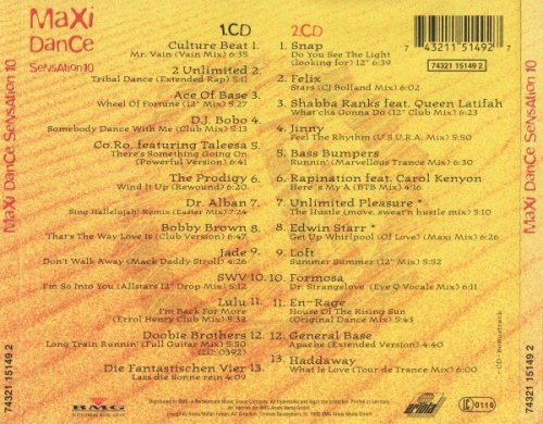 VA - Maxi Dance Sensation Vol. 10 (2CD) (1993) [CD-Rip]