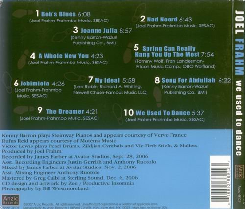 Joel Frahm - We Used To Dance (2007) CD Rip