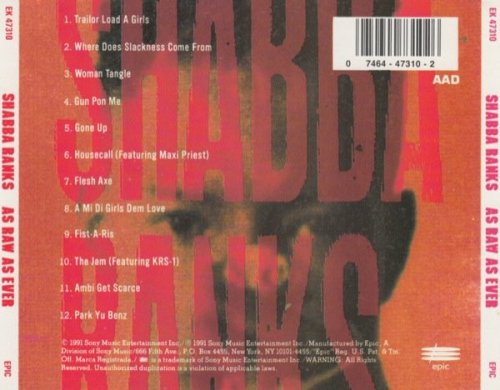 Shabba Ranks - As Raw As Ever (1991) [CD-Rip]